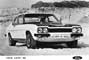Ford Capri RS2600. Black & white factory photograph. Stamped 15MAR1973 on the back.