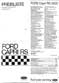 Ford Capri RS2600 price list from September 1973 with German text.