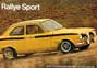 Escort Mk1 Mexico & RS1600. Double sided leaflet brochure from 1971 with yellow Mexico at speed on front and full specs for both models on reverse. No factory Ref.